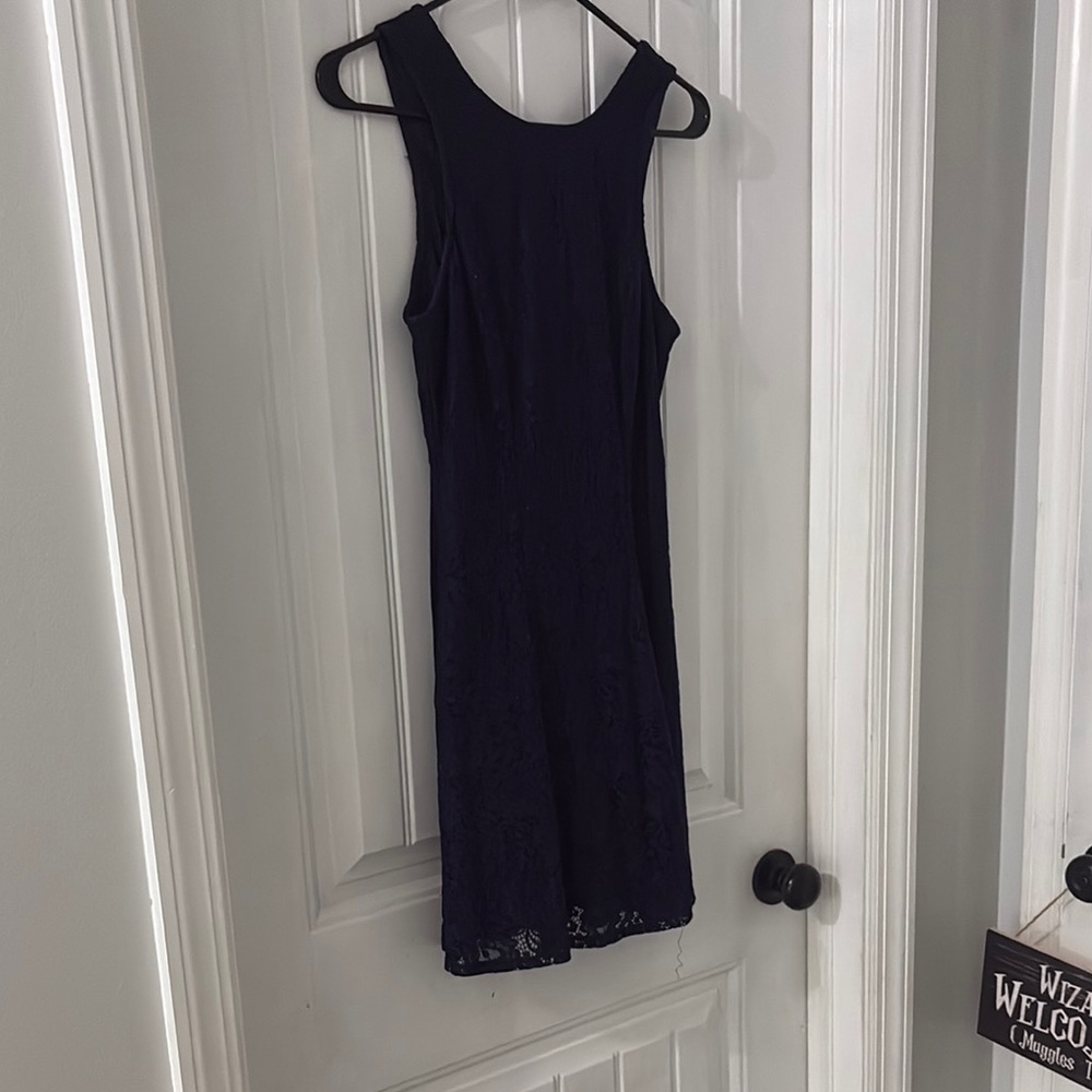 navy blue Lace Dress